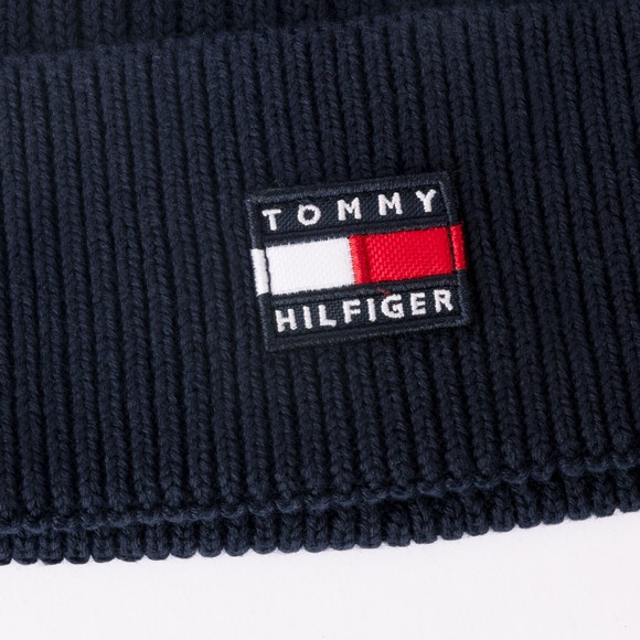 Tommy Hilfiger Kids Boys Blue Heritage Flag Beanie #2