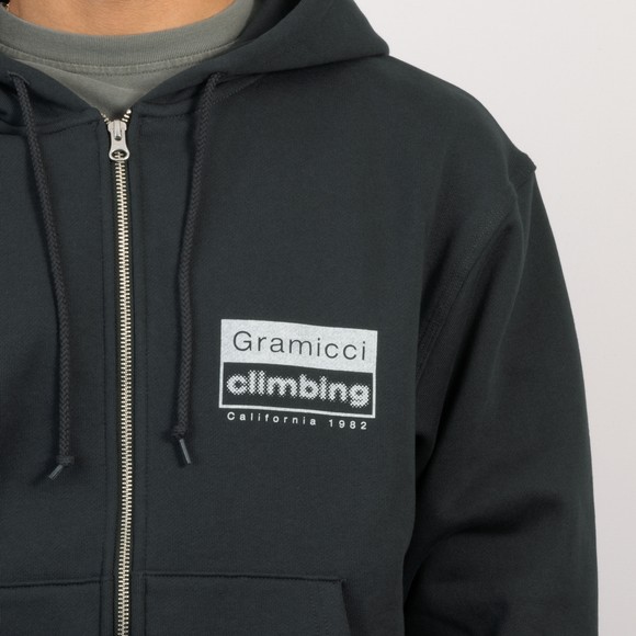 Gramicci Mens Black Climbing Zip Hooded Sweatshirt #3