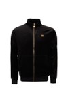 Fila Mens Black Bosco Velour Track Top