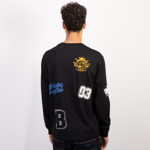 Billionaire Boys Club Mens Black Multi Graphic LS T-Shirt #4