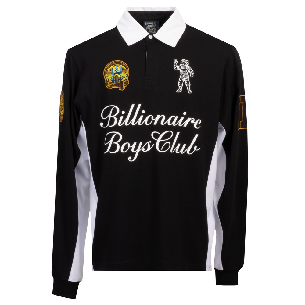 Script Panelled Rugby Shirt