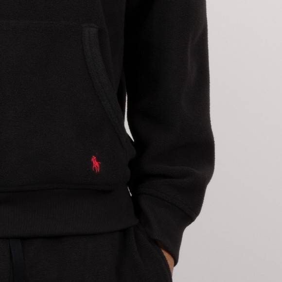 Polo Ralph Lauren Mens Black Fleece Hoodie #3