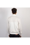 Fila Mens White Regan Printed Check Track Jacket