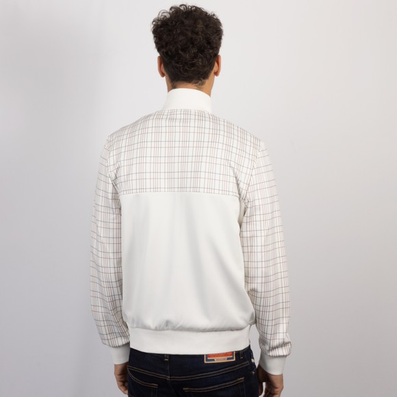 Fila Mens White Regan Printed Check Track Jacket main image
