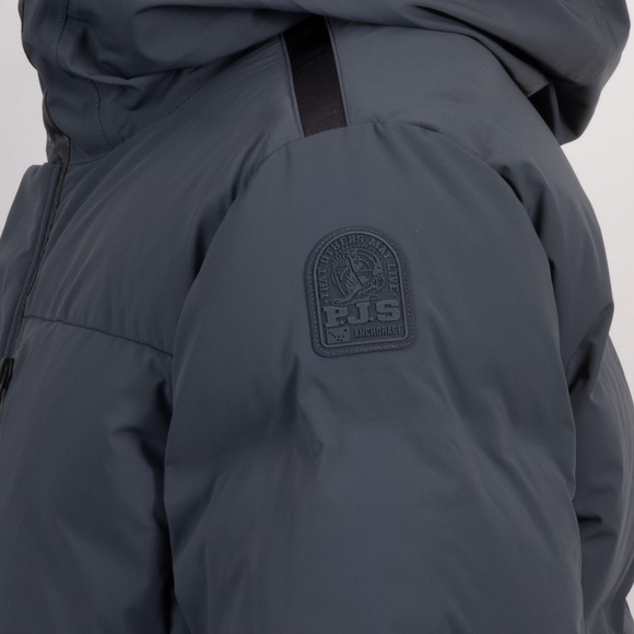 Parajumpers Mens Blue Taiga Hooded Down Jacket #3