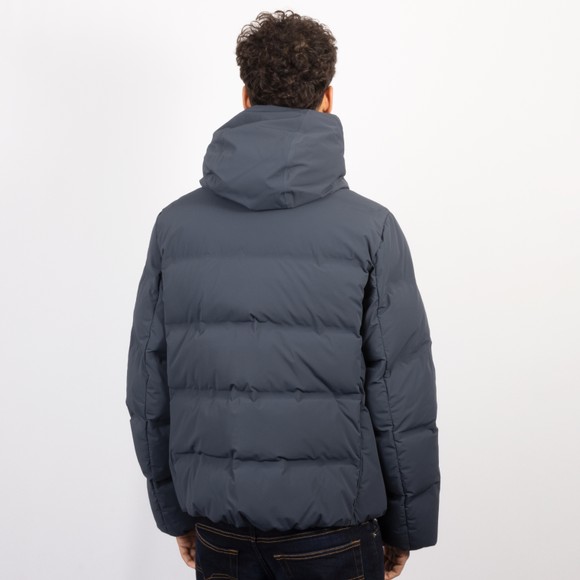 Parajumpers Mens Blue Taiga Hooded Down Jacket #4