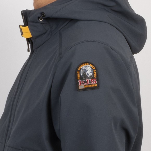 Parajumpers Mens Blue Abner Soft Shell Jacket #3