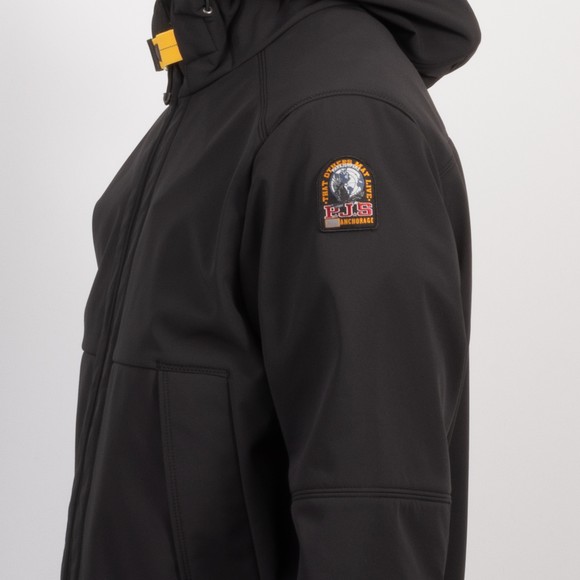 Parajumpers Mens Black Abner Soft Shell Jacket #3
