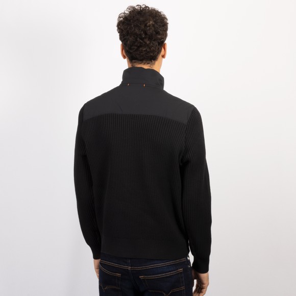 Parajumpers Mens Black Steel River Full Zip Hybrid Jumper #4