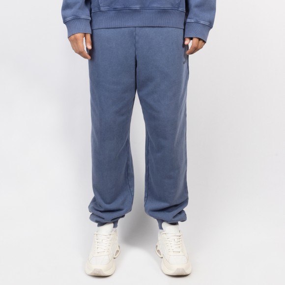 Love Moschino Mens Blue Printed Logo Washed Jogger