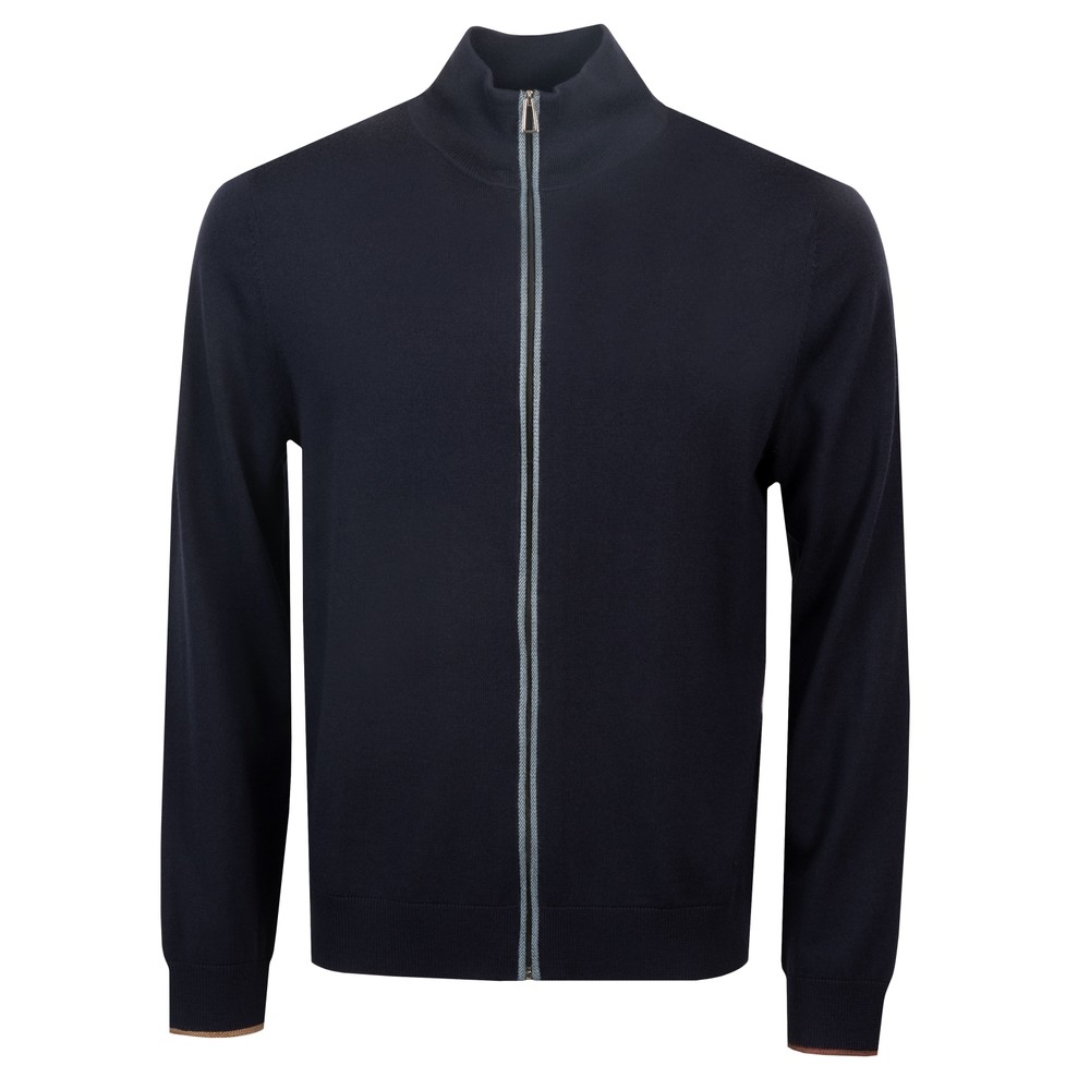 Full Zip Knitted Jumper
