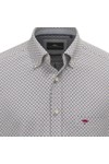 Fynch Hatton Mens Blue Geometric Print Shirt