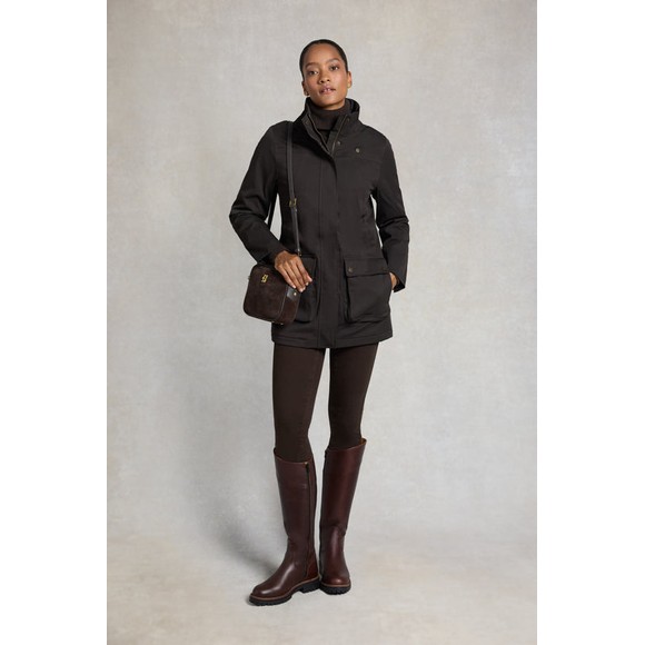 Holland Cooper Womens Brown Bramwell Waterproof Country Coat #3