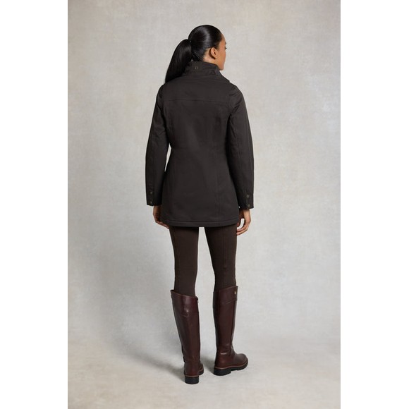 Holland Cooper Womens Brown Bramwell Waterproof Country Coat #4