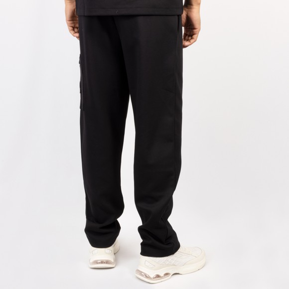 Sandbanks Mens Black Interlock Open Hem Joggers #4
