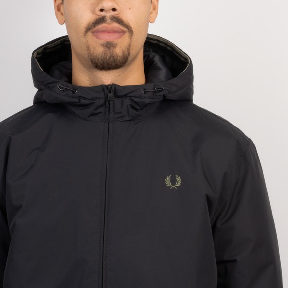Fred Perry Mens Black Hooded Brentham Jacket #3
