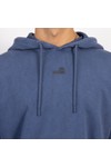 Love Moschino Mens Blue Printed Logo Washed Hoody