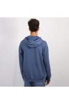Love Moschino Mens Blue Printed Logo Washed Hoody