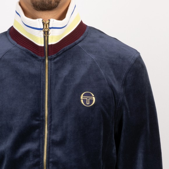 Sergio Tacchini Mens Blue Sartori Velour Track Jacket main image