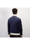 Sergio Tacchini Mens Blue Sartori Velour Track Jacket