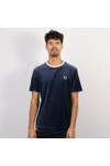 Sergio Tacchini Mens Blue Fino Velour T Shirt