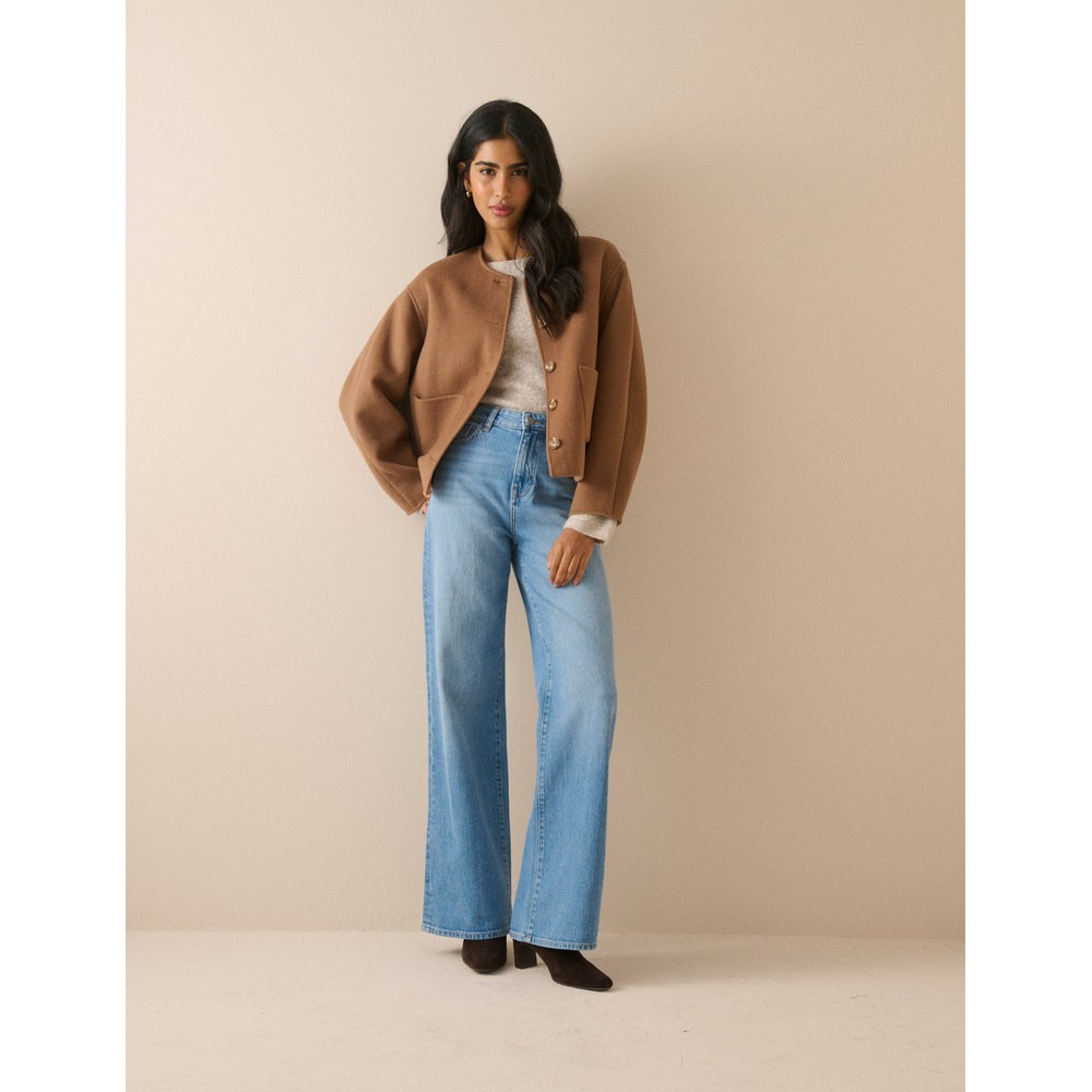 Tie Neck DF Wool Jacket