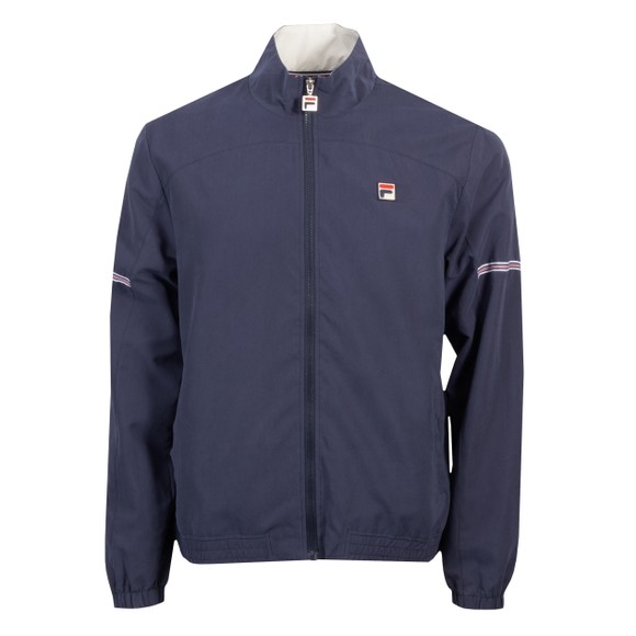 Fila Mens Blue Artur Micro Tape Bamboo Badge Track Jacket