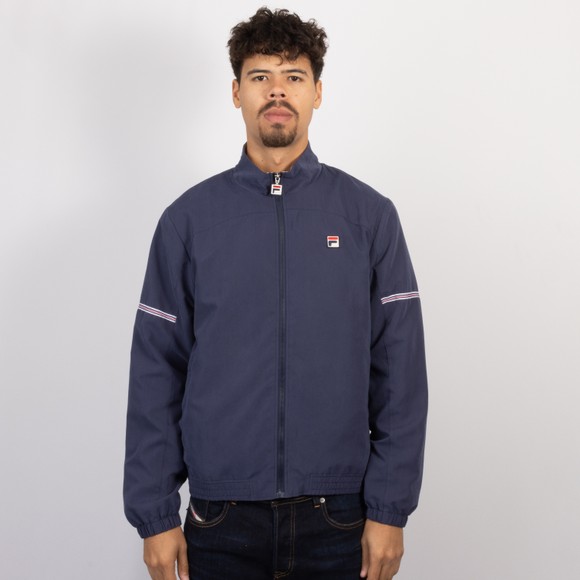 Fila Mens Blue Artur Micro Tape Bamboo Badge Track Jacket