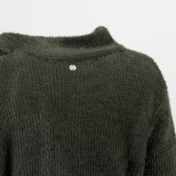Rino & Pelle Womens Green Griselda Bowtie Detail Pullover Jumper #3