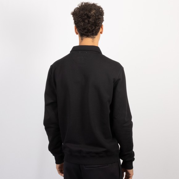 Sandbanks Mens Black Collar 1/4 Zip Sweatshirt #4
