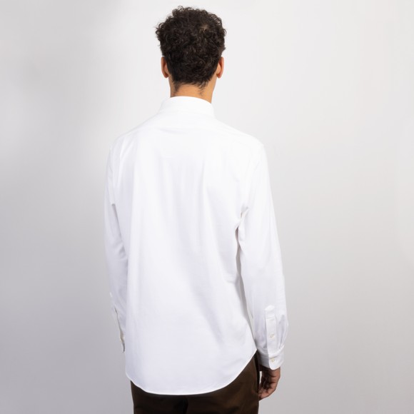 Polo Ralph Lauren Mens White Custom Fit Striped Stretch Oxford Shirt #4