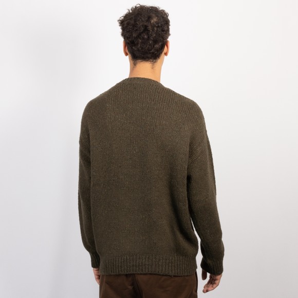 Polo Ralph Lauren Mens Brown Marled Wool-Blend Knitted Jumper #4