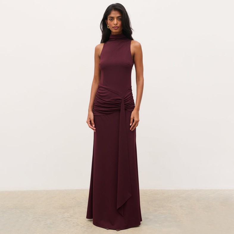 Solace Jersey Halterneck Maxi Dress