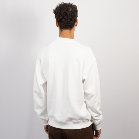 Lacoste Mens Off-White Embroidered Petit Fleece Sweatshirt #4