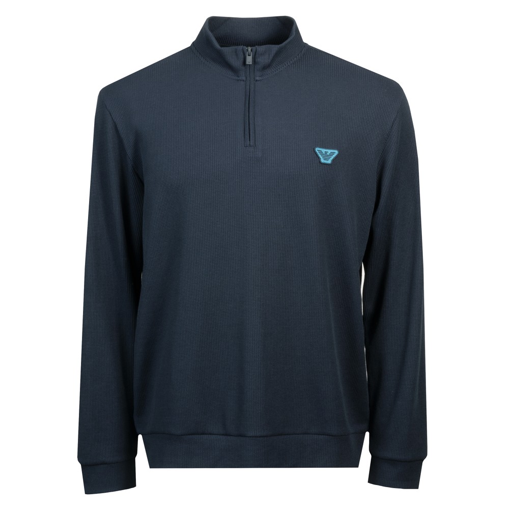 Jersey Loungewear Half Zip Sweatshirt