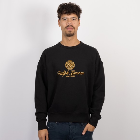 Polo Ralph Lauren Mens Black The RL Relaxed Fit Sweatshirt #3