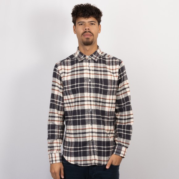 Portuguese Flannel Mens Blue Hillside Check Shirt #2