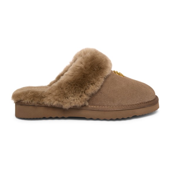 Holland Cooper Womens Beige Classic Shearling Slipper #3