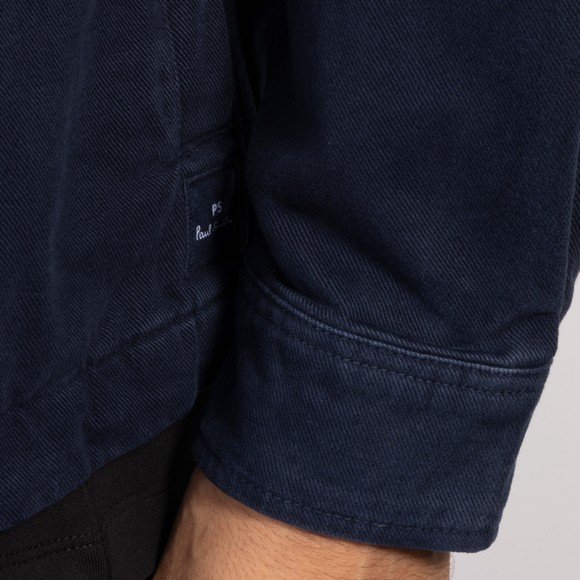 PS Paul Smith Mens Blue Military Overshirt #3