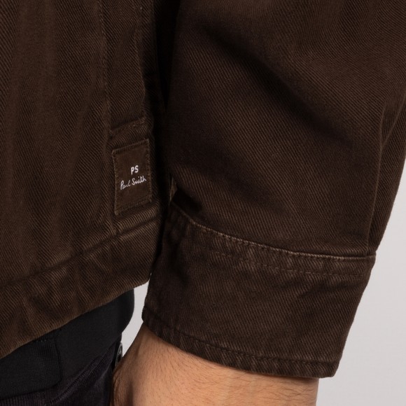 PS Paul Smith Mens Brown Military Overshirt #3