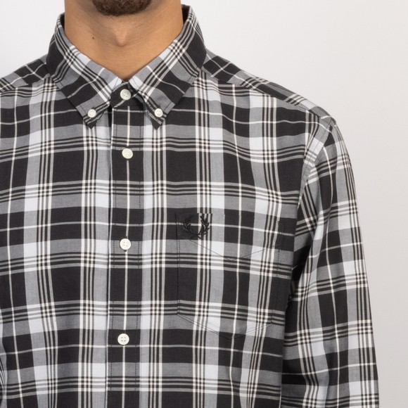 Fred Perry Mens Grey Tartan Shirt #3