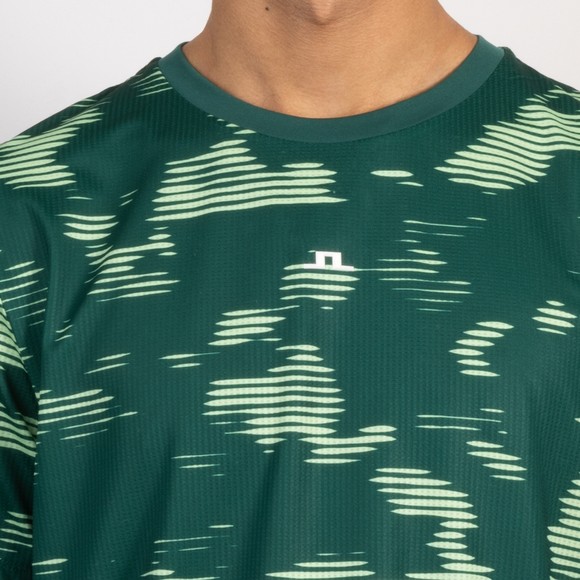 J.Lindeberg Mens Green Josip Printed T-Shirt #3