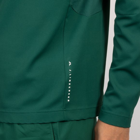 J.Lindeberg Mens Green Leon Quarter Zip Mid layer #3