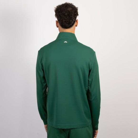 J.Lindeberg Mens Green Leon Quarter Zip Mid layer #4