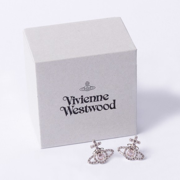 Vivienne Westwood Womens Silver Olympia CZ Earrings #3