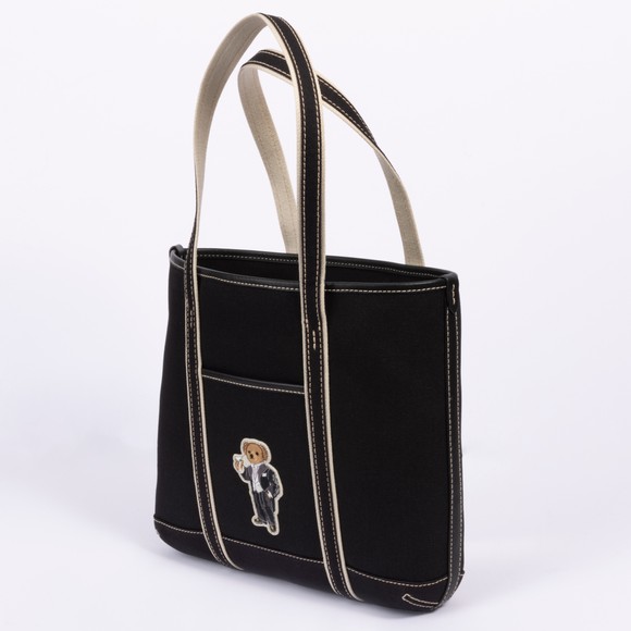 Polo Bear By Ralph Lauren Womens Black Canvas Mini Shopper #3