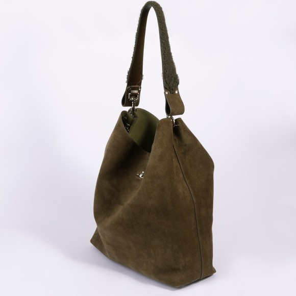 Vivienne Westwood Womens Green Lottie Large Shoulder Bag #3