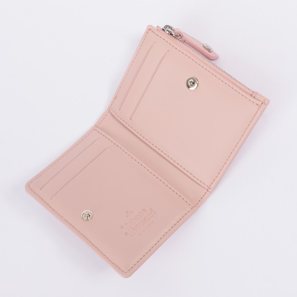 Vivienne Westwood Womens Pink Slim Flap Card Holder #3
