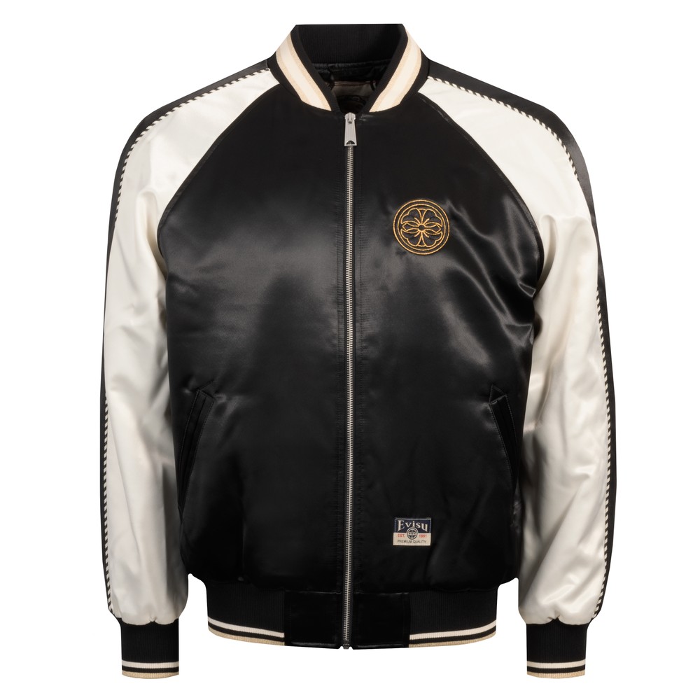 Padded Flying Dragon Emb Souvenir Jacket