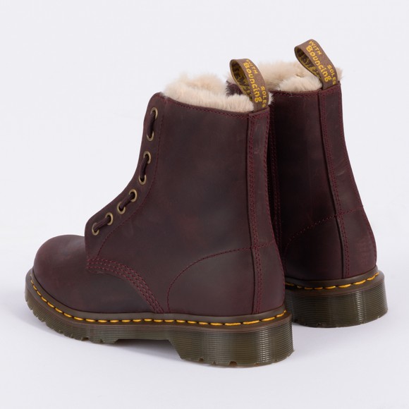 Dr. Martens Womens Red 1460 Serena Zip Boot #3